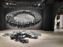 Karya Seniman di Distrik Seni X Sarinah Pas Dikunjungi Usai Jam Kantor