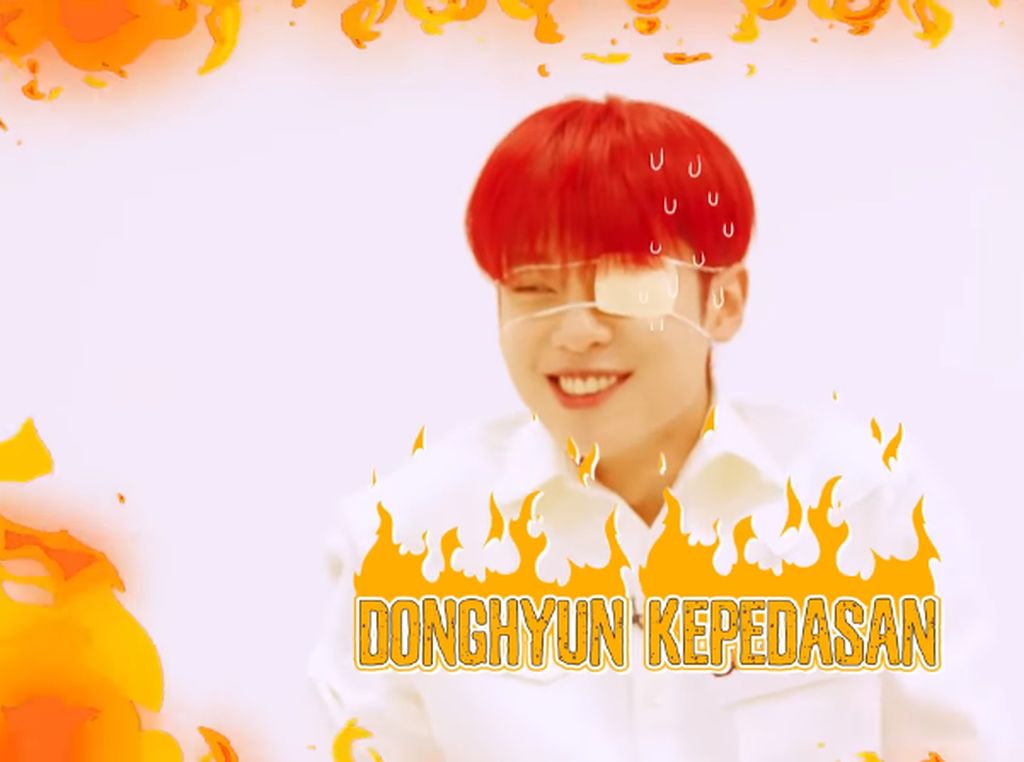 Idol K-Pop AB6IX Cicip Ayam Geprek Sambal Setan, Begini Ekspresinya!