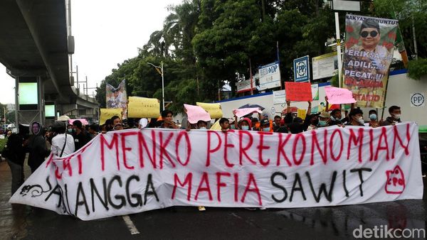 Momen Demonstran Dukung Kejagung Ungkap Kasus CPO Migor