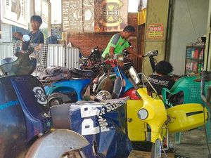 VWD 2022, Bengkel Spesialis Vespa di Jembrana Ketiban Berkah