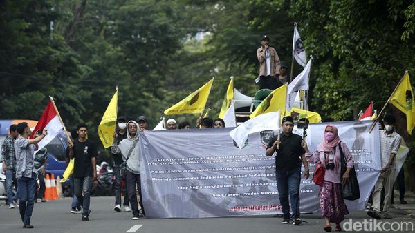 Terkait Nupur Sharma, Massa Demo Kedubes India di Jakarta