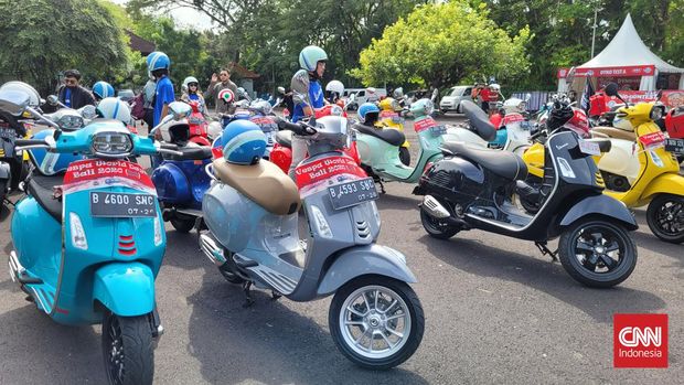 Vespa World Days Bali 2020/22. CNN Indonesia/Loamy Noprizal