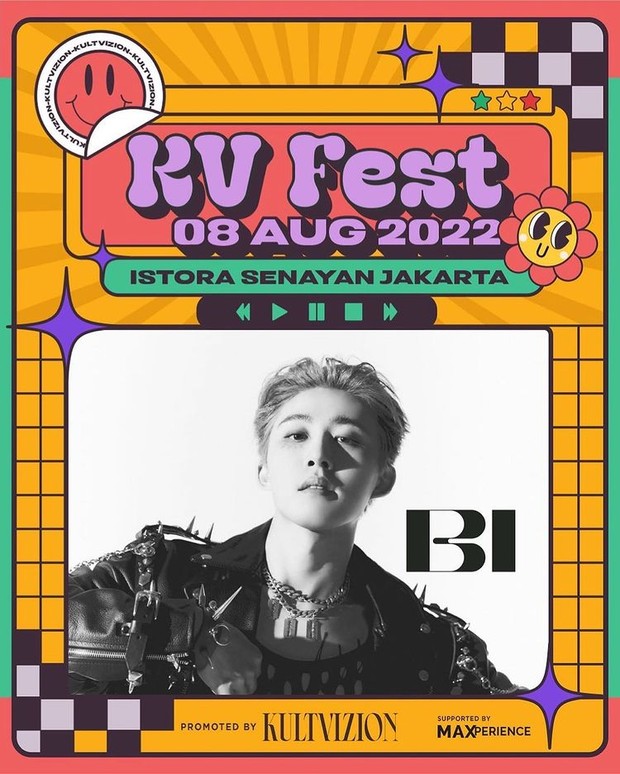 B.I dalam line up KV Fest 2022/ Foto: instagram.com/kultvizion