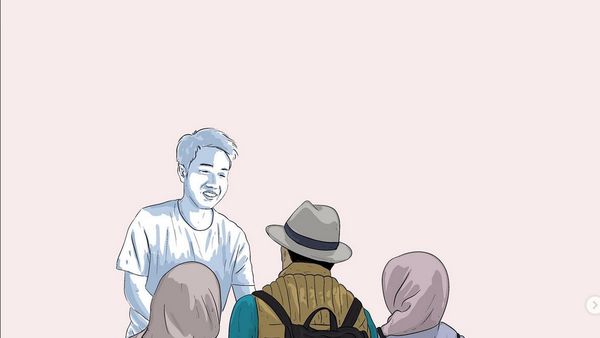 7 Ilustrasi Eril dan Keluarga Ridwan Kamil yang Viral Bikin Haru Netizen