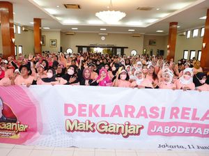 Ribuan Emak-emak Jabodetabek Deklarasi Dukung Ganjar di 2024