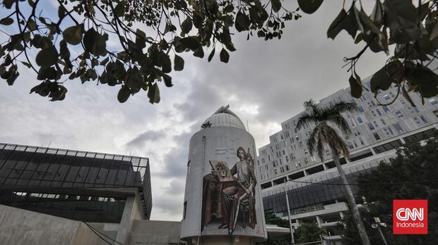 Taman Ismail Marzuki (TIM) di Cikini, Jakarta Pusat, kini sudah mulai bisa dikunjungi masyarakat setelah dilarevitalisasi sejak 2019. (CNN Indonesia/ Adhi Wicaksono)