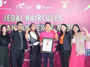 Gandeng Shopee, Jedai Haircules By DeClip Pecahkan Rekor MURI