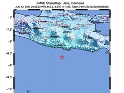 Gempa Pacitan M 5,3 Juga Dirasakan hingga Jogja dan Jateng
