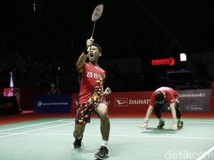 Juara Indonesia Master Fajar/Rian Tampil Gemilang Berkat Ditonton Pacar