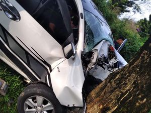 Mobil Tabrak Pohon di Babakan Madang Bogor, 1 Tewas-2 Luka Berat