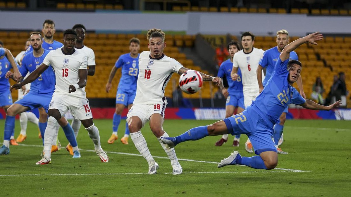 Laga Inggris vs Italia di UEFA Nations League berakhir iimbang tanpa gol. (Foto: Robin Jones/Getty Images)
