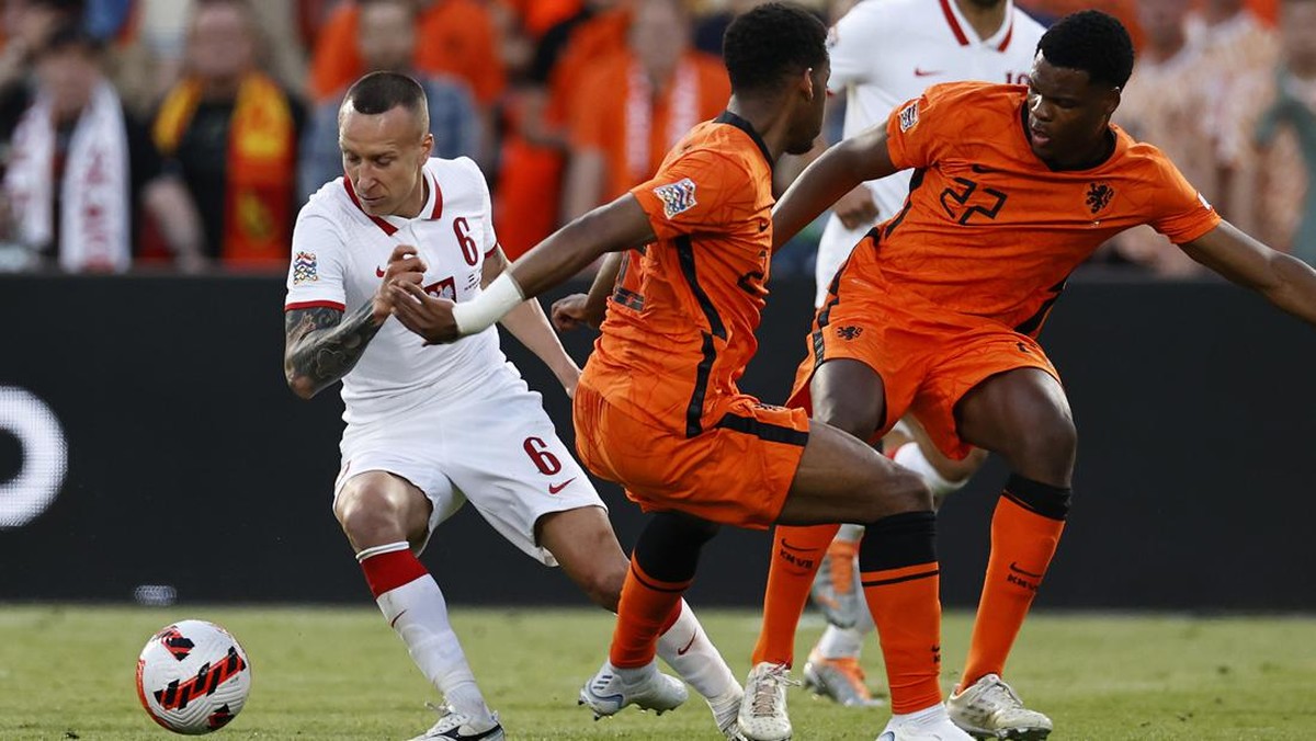Laga Belanda vs Polandia di UEFA Nations League berakhir imbang 2-2.(Foto: ANP/ANP via Getty Images)
