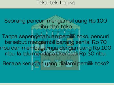 Teka-teki Logika Buat yang Rangking 1 di Sekolah, Sederhana Tapi Menjebak
