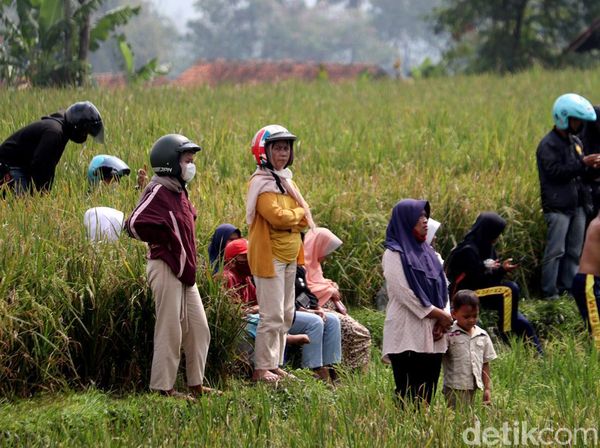 Begini Jadinya Saat Warga Melihat Pemakaman Eril dari Tengah Sawah