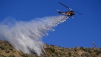 2 Helikopter Damkar di Yunani Bertabrakan saat Jinakkan Karhutla