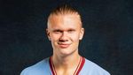 Foto-foto Erling Haaland Pakai Jersey Man City, Keren Gak?