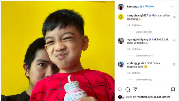 Peringatan Kahiyang untuk Kaesang di Instagram