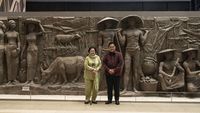 Ketika Megawati Berpose di Relief Pusat Perbelanjaan Sarinah