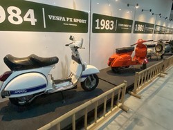 Motor Vespa Tua sampai yang Matik Ngumpul di Museum Vespa