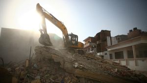 Foto Penghancuran Rumah Tokoh Islam di India Gegara Demo Nupur Sharma