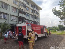 Rusunawa Kaligawe Kebakaran, Ruang Panel Listrik Hangus