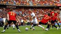 Spanyol menghadapi Republik Ceko di Estadio La Rosaleda pada laga League A Grup 2 UEFA Nations League, Senin (13/6/2022) dini hari WIB. Tuan rumah tampil dominan sejak awal laga.