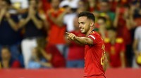 Spanyol bisa menggandakan keunggulan di menit ke-75. Sodoran bola Torres bisa disambar Pablo Sarabia di tiang jauh. Spanyol unggul 2-0.