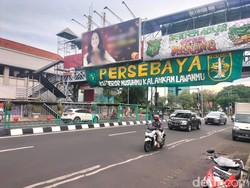 5 Hari Jelang Ultah Ke-95 Persebaya, Spanduk Bonek Hiasi Kota