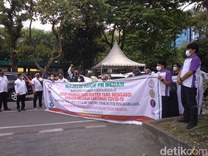 Nakes di Medan Minta Terdakwa Kasus Vaksin Kosong Dibebaskan