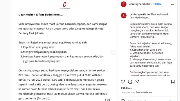 Potongan Instagram Century Park