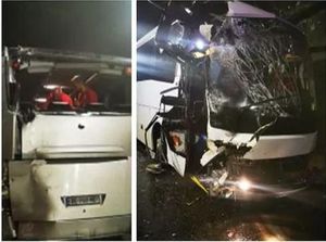 Bus Timnas Bulgaria Kecelakaan, Kondisinya Ringsek Parah