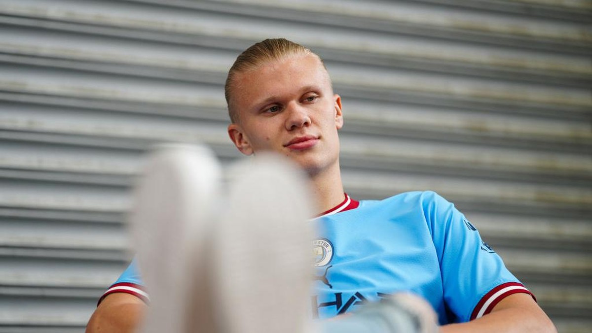 Erling Haaland diyakini bisa lebih menggila bareng Pep Guardiola (Manchester City FC via Getty Ima/Tom Flathers)