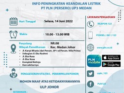 Ada Perbaikan Jaringan PLN di Medan, Ini Lokasi yang Akan Mati Lampu