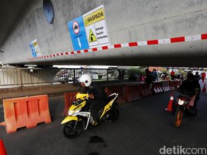 Melihat Lebih Dekat Girder Kereta Cepat yang Nempel di Jembatan Bekasi