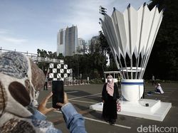 Keseruan Penonton Indonesia Open 2022