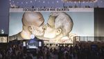 Potret Mural Raksasa Guardiola dan Mourinho Ciuman