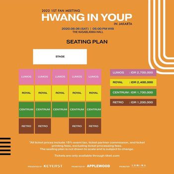 Seating plan Fan Meeting Hwang In Yeop