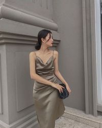 dress in silk