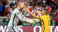 Dengan demikian Australia berhak lolos ke Piala Dunia 2022, atau yang kelima kalinya secara beruntun.