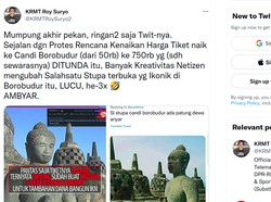 Roy Suryo Panen Hujatan Usai Unggah Stupa Mirip Jokowi
