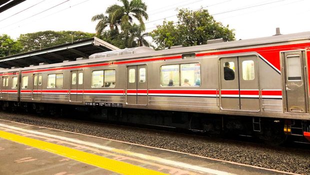 Ilustrasi kereta api.