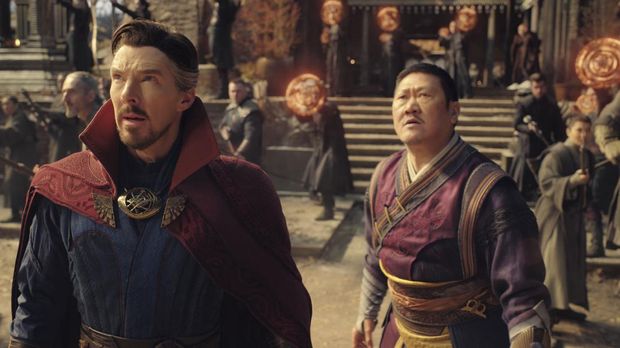Benedict Cumberbatch as Dr. Stephen Strange in Marvel Studios' DOCTOR STRANGE IN THE MULTIVERSE OF MADNESS. Photo courtesy of Marvel Studios. ©Marvel Studios 2022. All Rights Reserved.