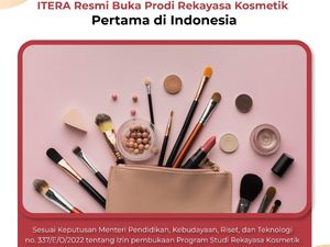 ITERA Buka Prodi Rekayasa Kosmetik, Pertama di Indonesia