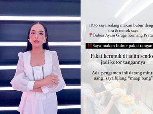 Lagi Asyik Makan Bubur Ayam, Artis Michelle Wanda Alami Rasisme