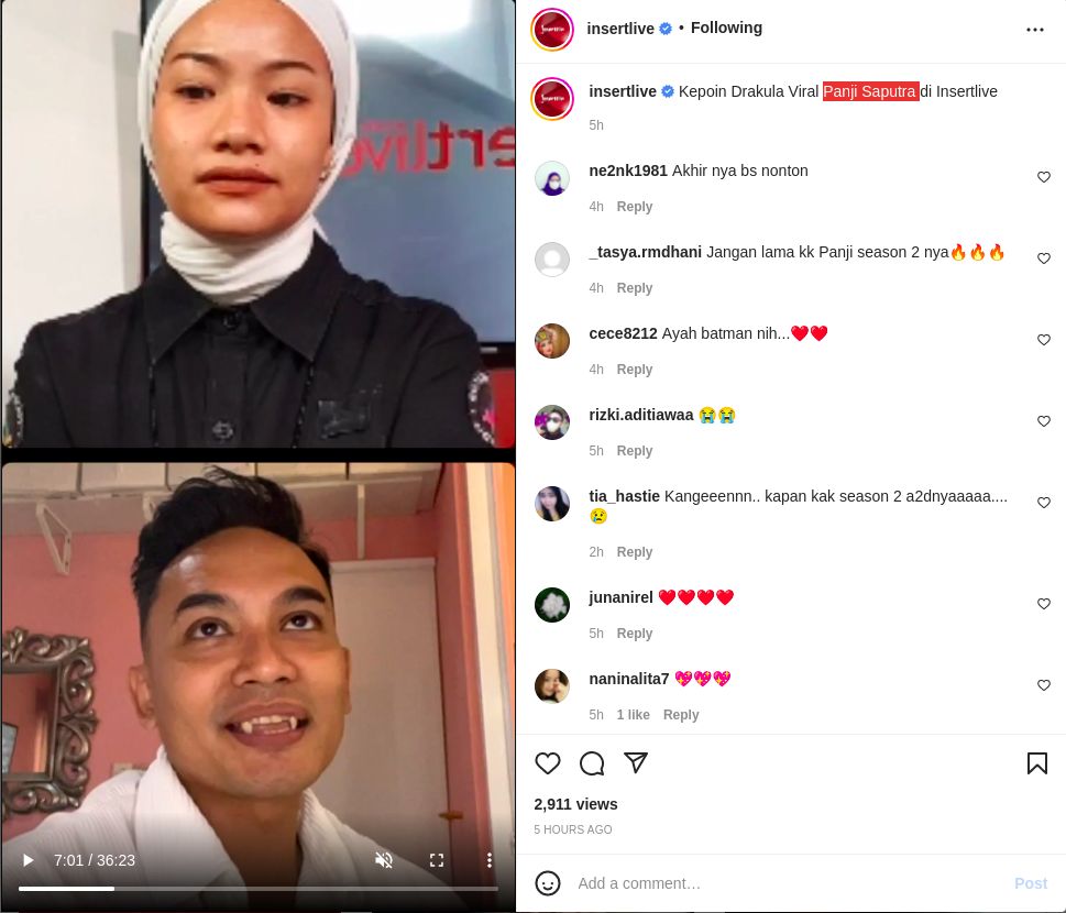 Panji Saputra saat wawancara dengan InsertLive