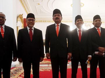 Potret Menteri dan Wamen Baru yang Dilantik Jokowi