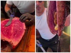 Salt Bae Dikritik Habis oleh Netizen karena Sajikan Steak Mentah