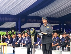 Surya Paloh Pimpin Apel Siaga Jelang Rakernas NasDem di GBK