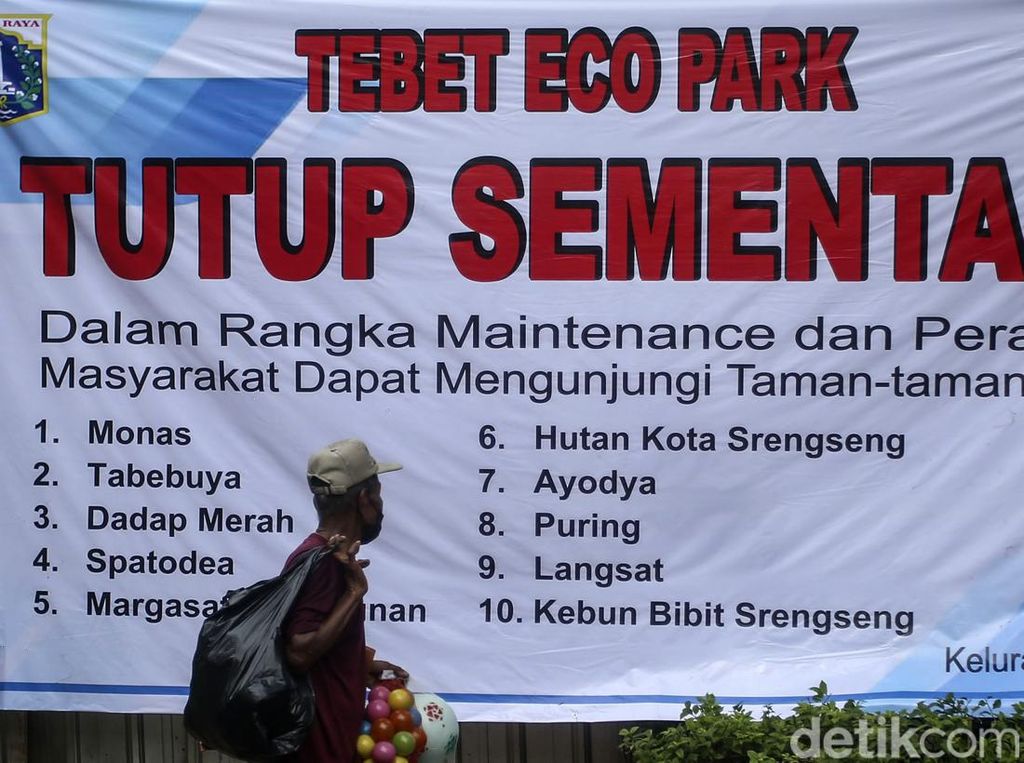 Tebet Eco Park Tutup Sementara, Solusi dari Pemprov Masih Tanda Tanya