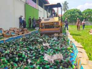 18 Ribu Botol Jamu Mengandung Parasetamol Dimusnahkan di Asahan